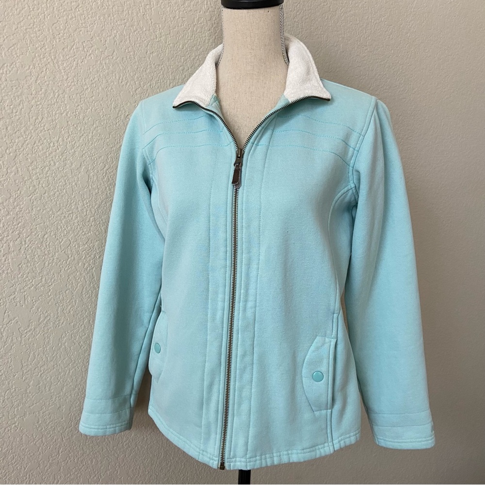 Columbia Mint Zip Front Jacket Medium